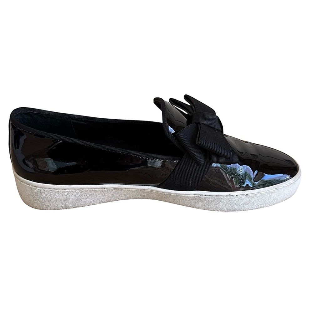 🌹MICHAEL KORS COLLECTION Black Patent Leather Slip-Ons w/ Bow🌹 - Picture 11 of 14